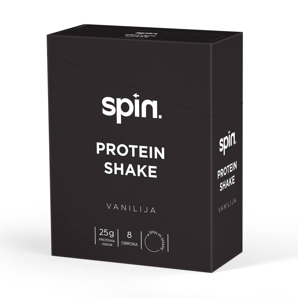 SPIN protein shake – vanilija, 8 vrećica x 44 g, ukupno 352 g