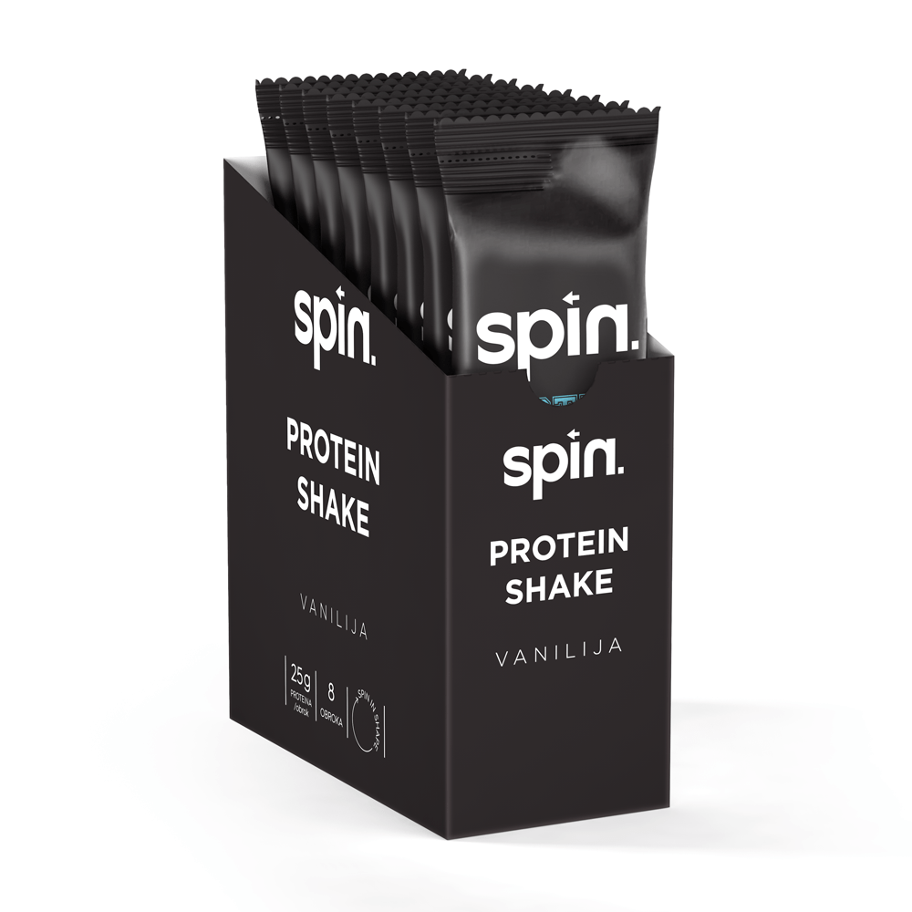 SPIN protein shake – vanilija, 8 vrećica x 44 g, ukupno 352 g