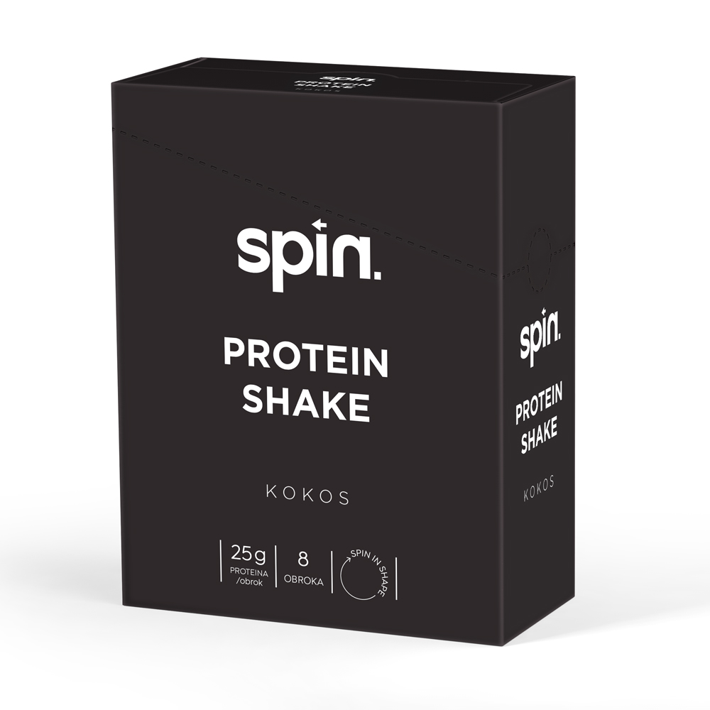 SPIN protein shake – Kokos, 8 vrećica x 46 g, ukupno 368 g