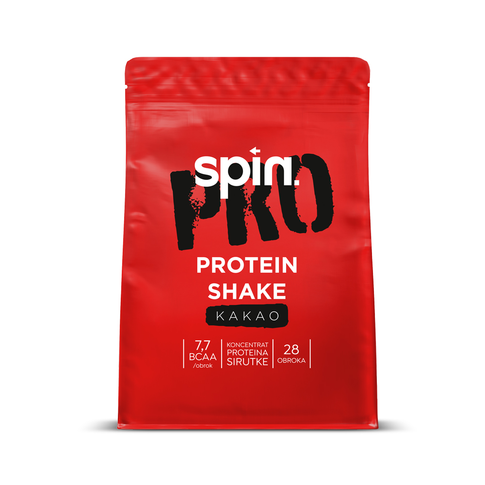 SPIN PRO protein shake – kakao, 1 kg - Slika 2