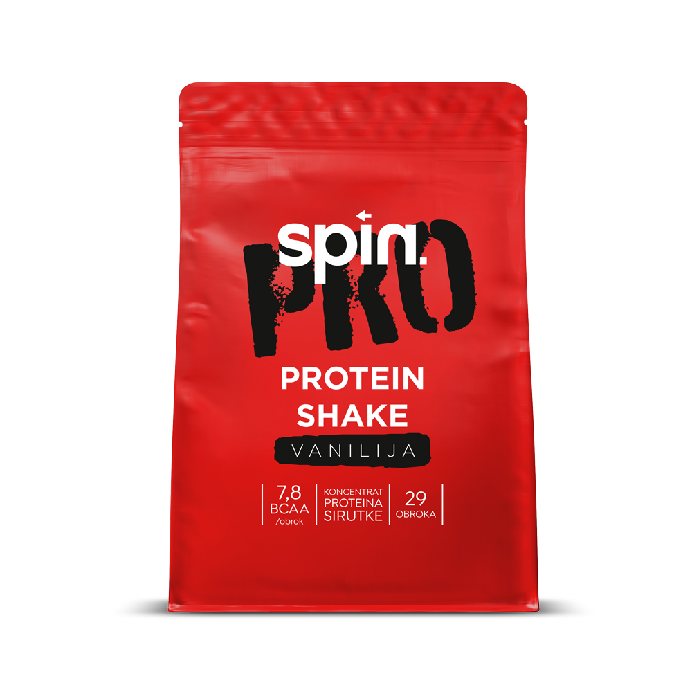 SPIN PRO protein shake – vanilija, 1 kg - Slika 2