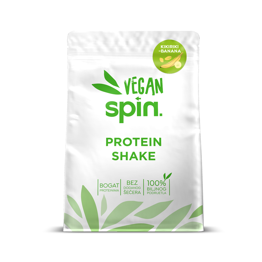 SPIN vegan protein shake KIKIRIKI-BANANA - Slika 2