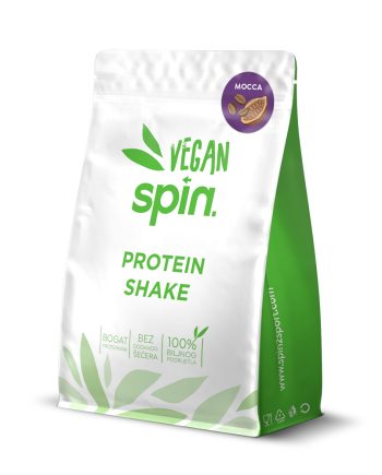 SPIN vegan protein shake MOCCA